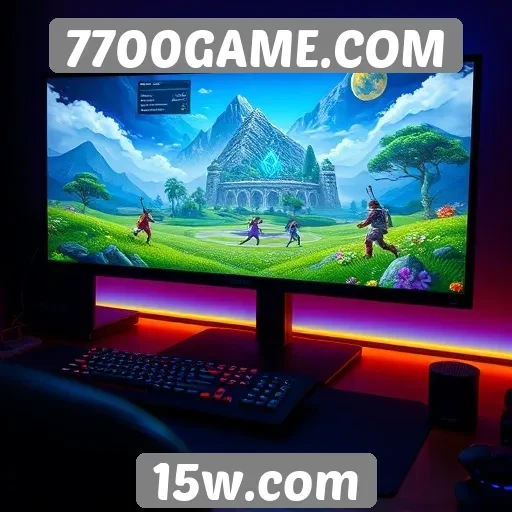 Tendências de design no site 7700GAME.COM
