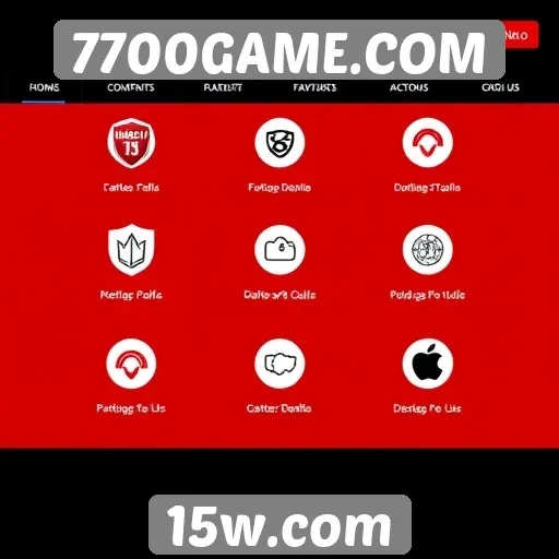 Exploração das funcionalidades do site 7700GAME